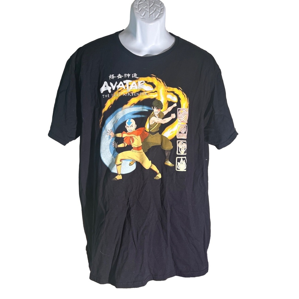 Avatar Short Sleeve T-Shirt American Casual Old‎ Clothes XL Anime